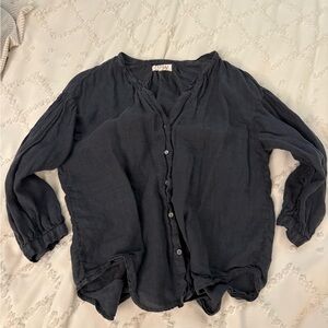 Velvet by Graham & Spencer Linen Button-Down Shirt